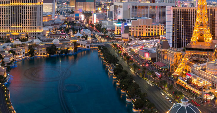 Las Vegas di malam hari