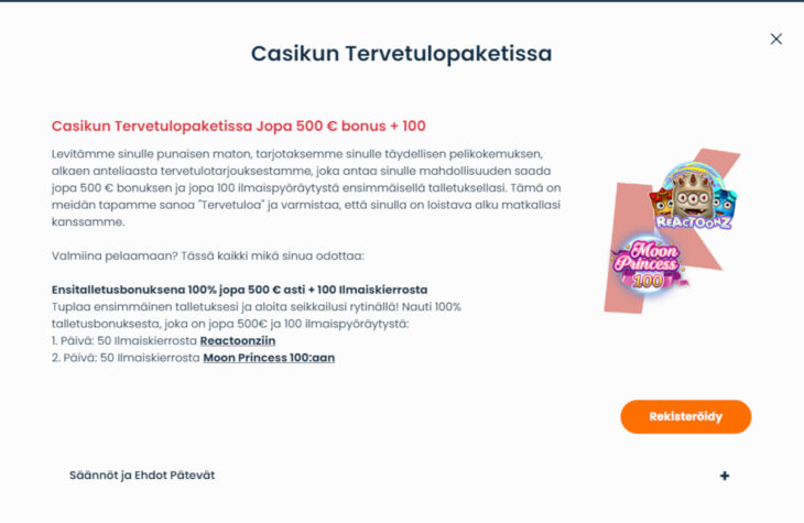 casiku bonukset