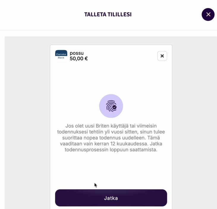 Possu kasino talletus