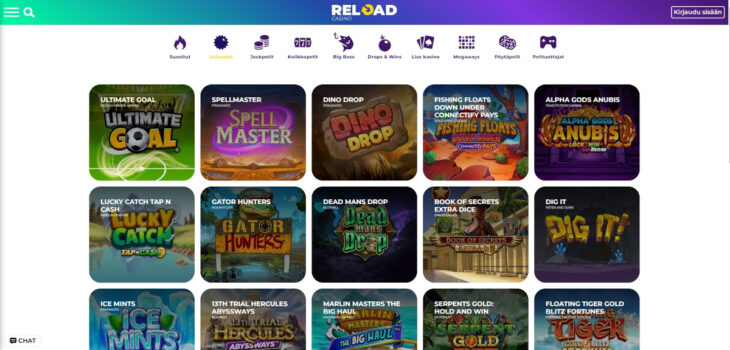 reload casino kolikkopelit