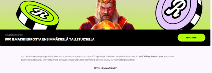 rullat bonukset