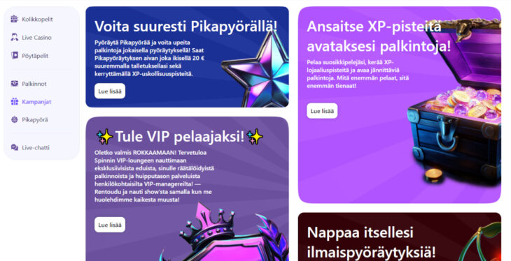 spinni kasino bonukset