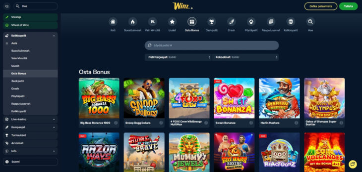 winz.io kolikkopelit