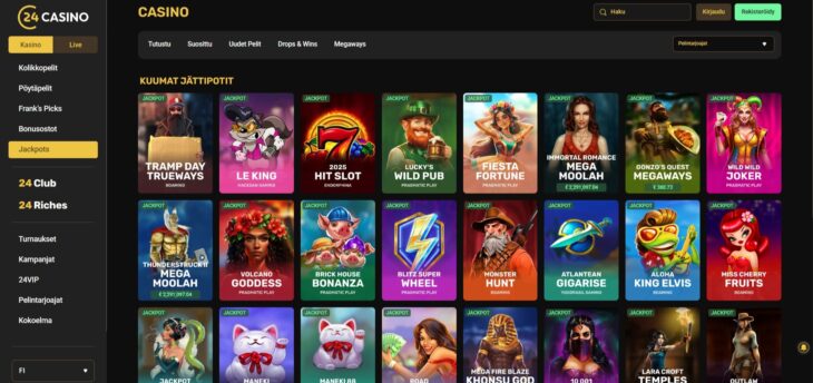 24casino jackpot pelit