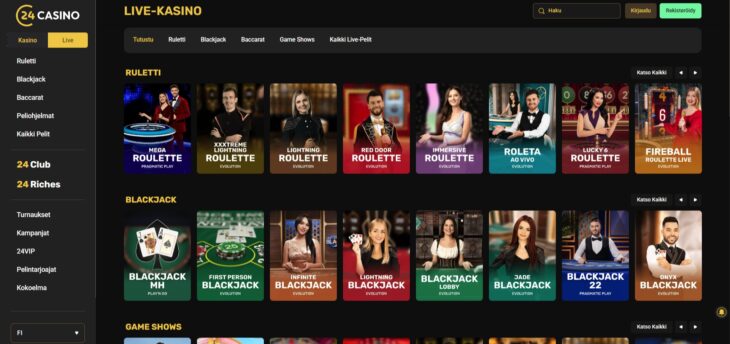 24casino live kasino
