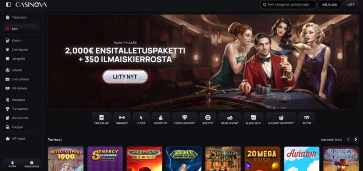 casinova kokemuksia