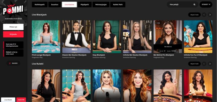 pommi live casino