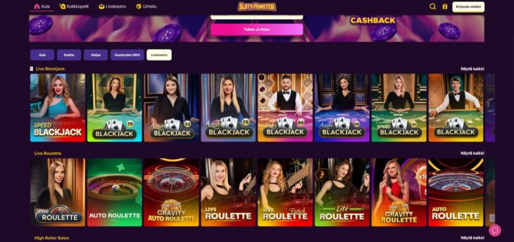 slottimonsteri live kasino