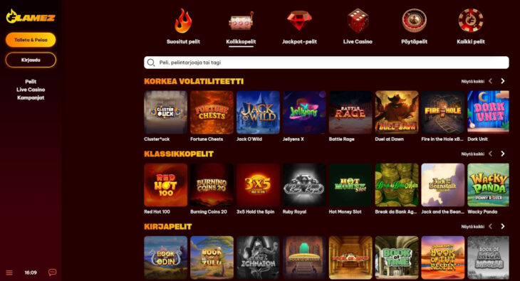 flamez pelivalikoima