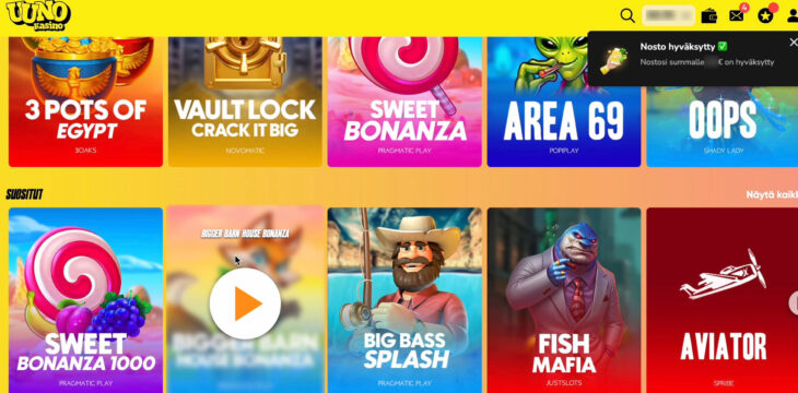 Uuno Kasino kotiutus