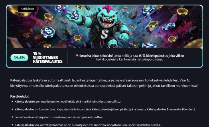 Smasha cashback